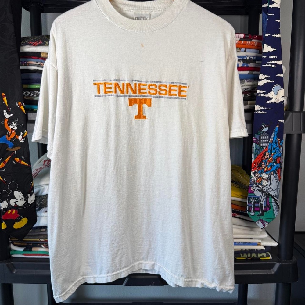 90s Tennessee Volunteers white T-shirt Size XL